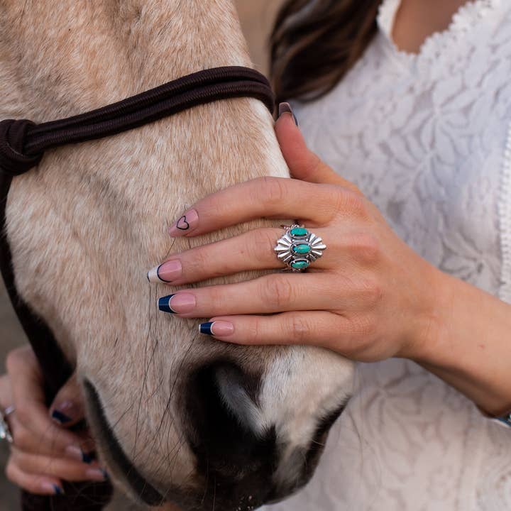 Krush Kandy - Wholesale Cocktail/Statement Ring - Free As The Wind Triple Stone Ring7