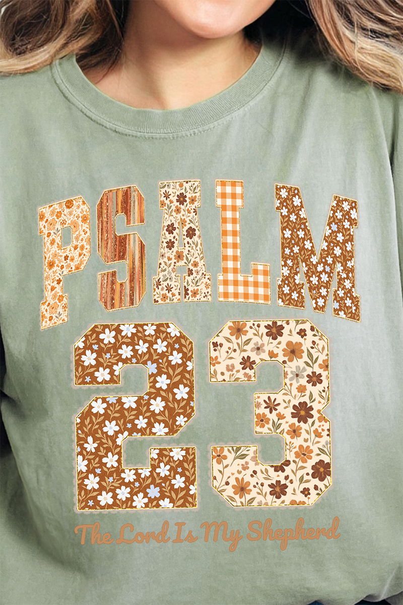 Wholesale Accessory Market - Wholesale Sublimation Transfer - Floral Psalm 23 Ready To Press DTF Transfer3