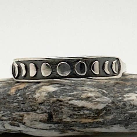 Celestial Cycle Moon Phase Ring for wholesale by The Green Gecko