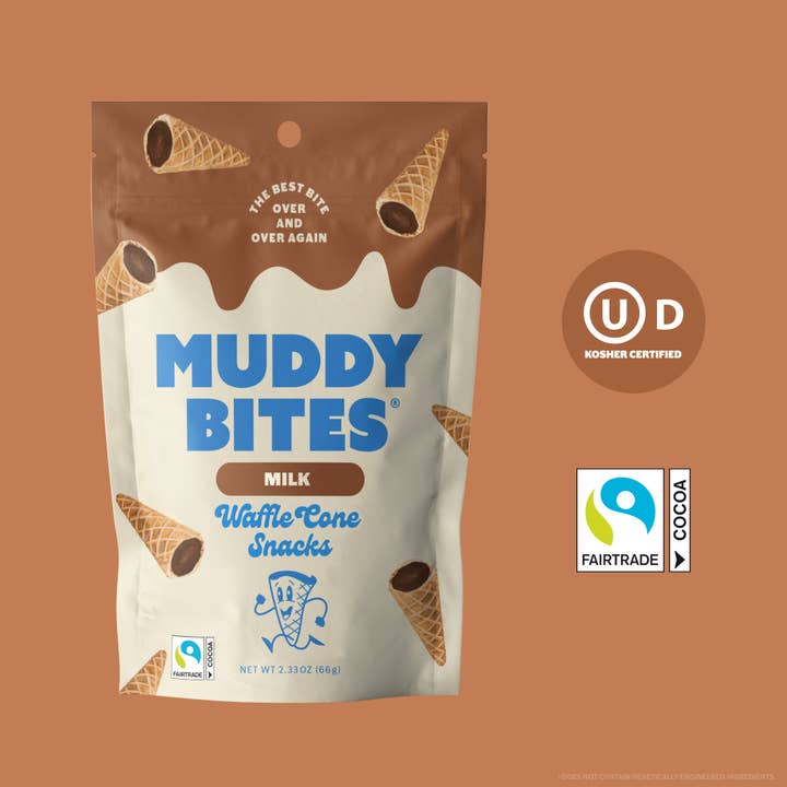 Muddy Bites - Wholesale Cookie - Milk Waffle Cones Snacks