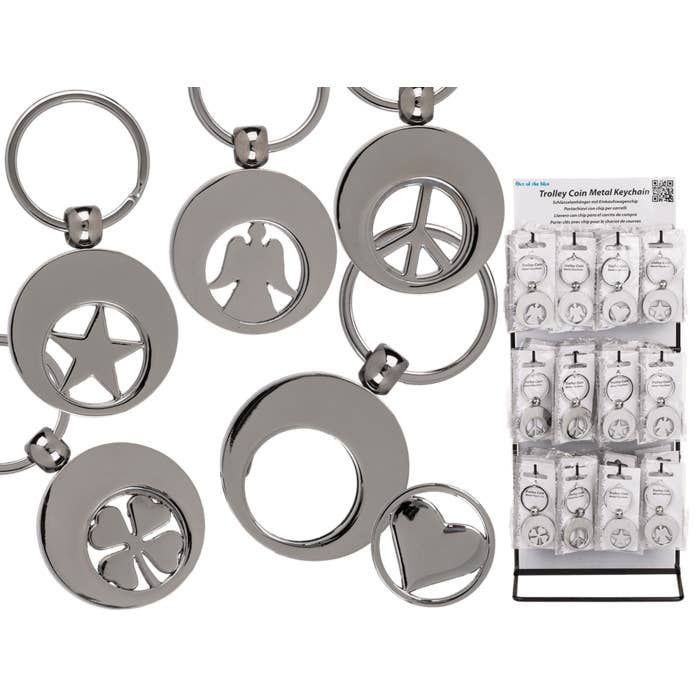 Metal Keychain, Symbol, for wholesale by Out of the blue KG