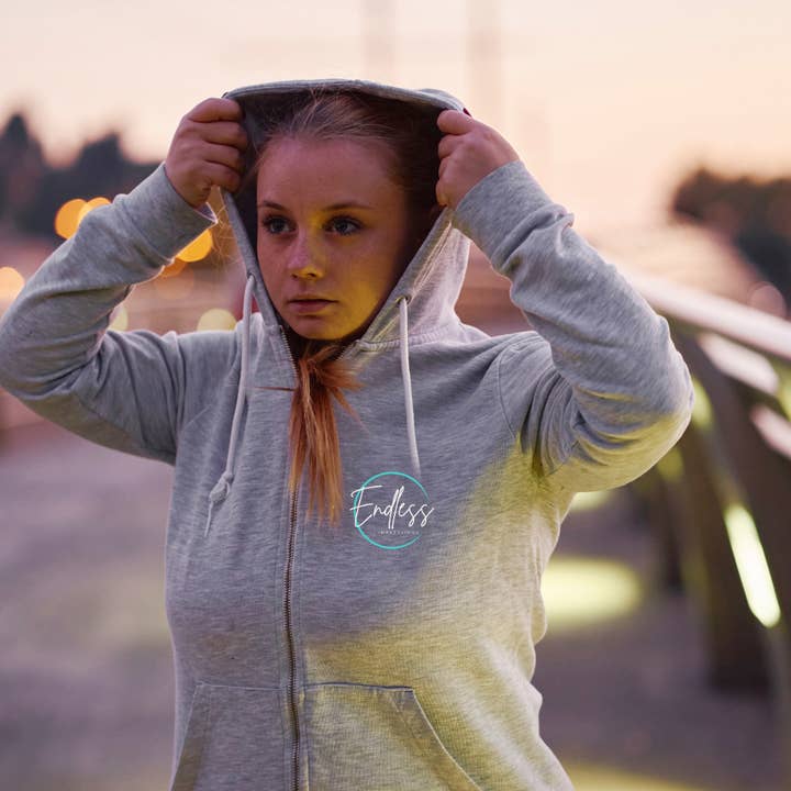 Custom Logo Zip Up Hooded Sweatshirt for wholesale by Endless Impressions