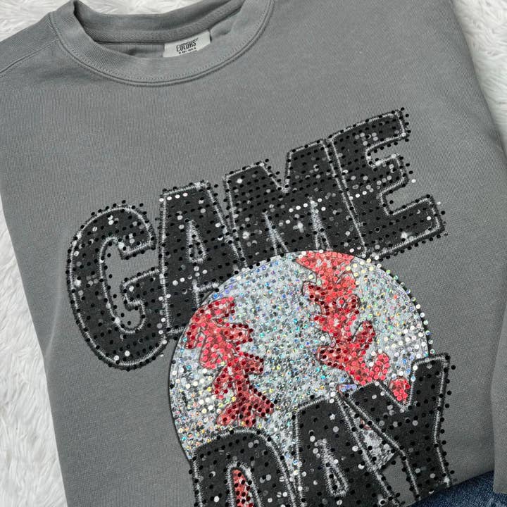 Game Day Baseball Spangle Fleece for wholesale by MidWest Tees