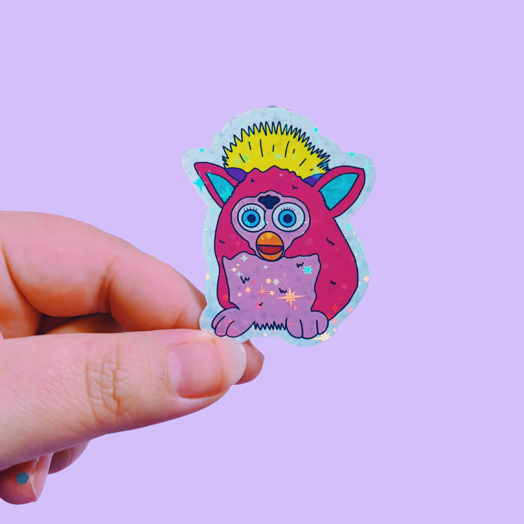 Cosmic Paper Studio - Wholesale Sticker - Holographic Furby Sticker5