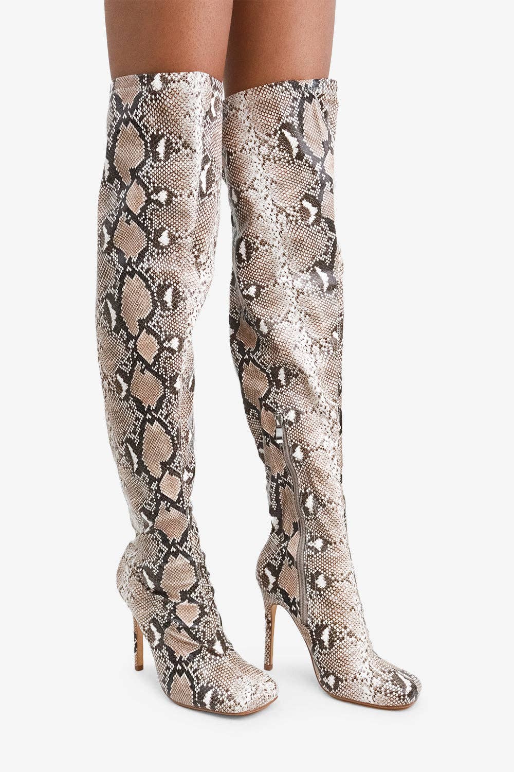 Lemonade Shoes - Wholesale Laarzen - Dames - That Glow - Dijhoge laarzen met stilettohak en ritssluiting aan de binnenzijde11