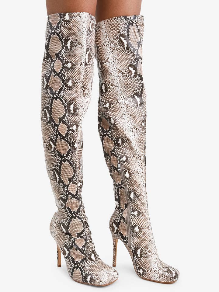 Lemonade Shoes - Wholesale Boots - Women's - THAT GLOW - Thigh High Stiletto Heel Boot w/ Inside Zipper17