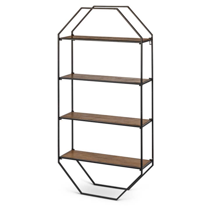 Descuento La Compañía Gerson 49.25"H Estantería Plegable de Madera y Metal para venta al por mayor de The Gerson Companies