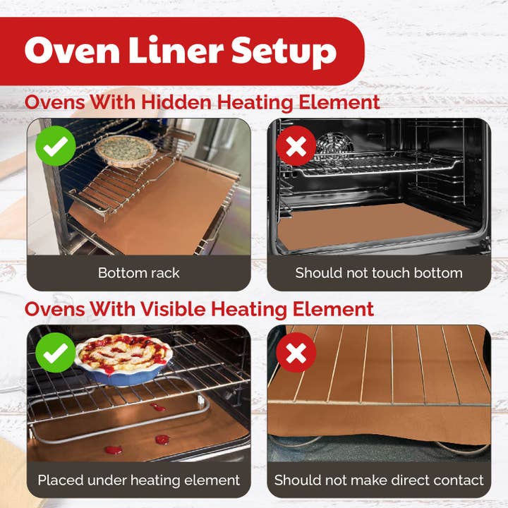 Cooks Innovations - Wholesale Baking sheet/mat - Copper Non Stick Oven Liner3