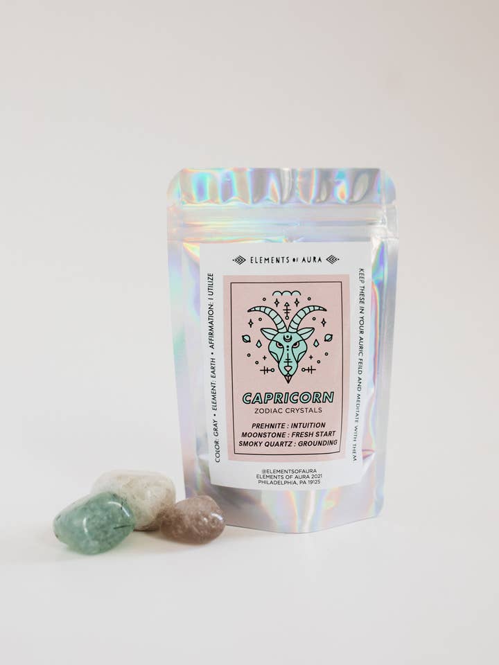 Capricorn Zodiac Crystal Set for wholesale by Elements of Aura