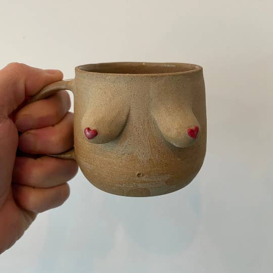 BoobieBu - Wholesale Coffee Mug - Ceramic Boob Mugs, 350ml, Handmade, selection of colours, Co