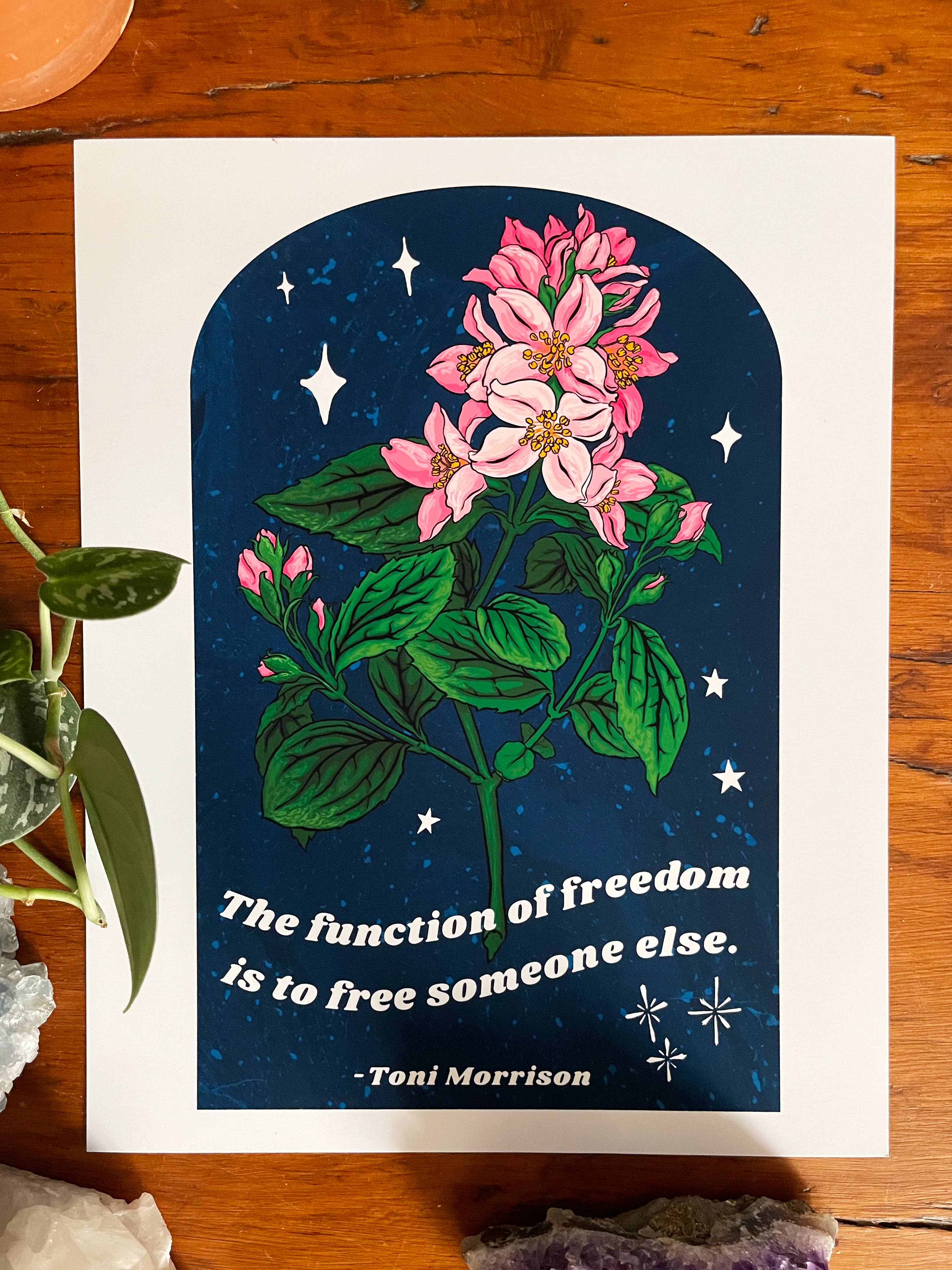 Fabulously Feminist - Wholesale Art Print - The Function of freedom, Toni Morrison:  Feminist Art Print5
