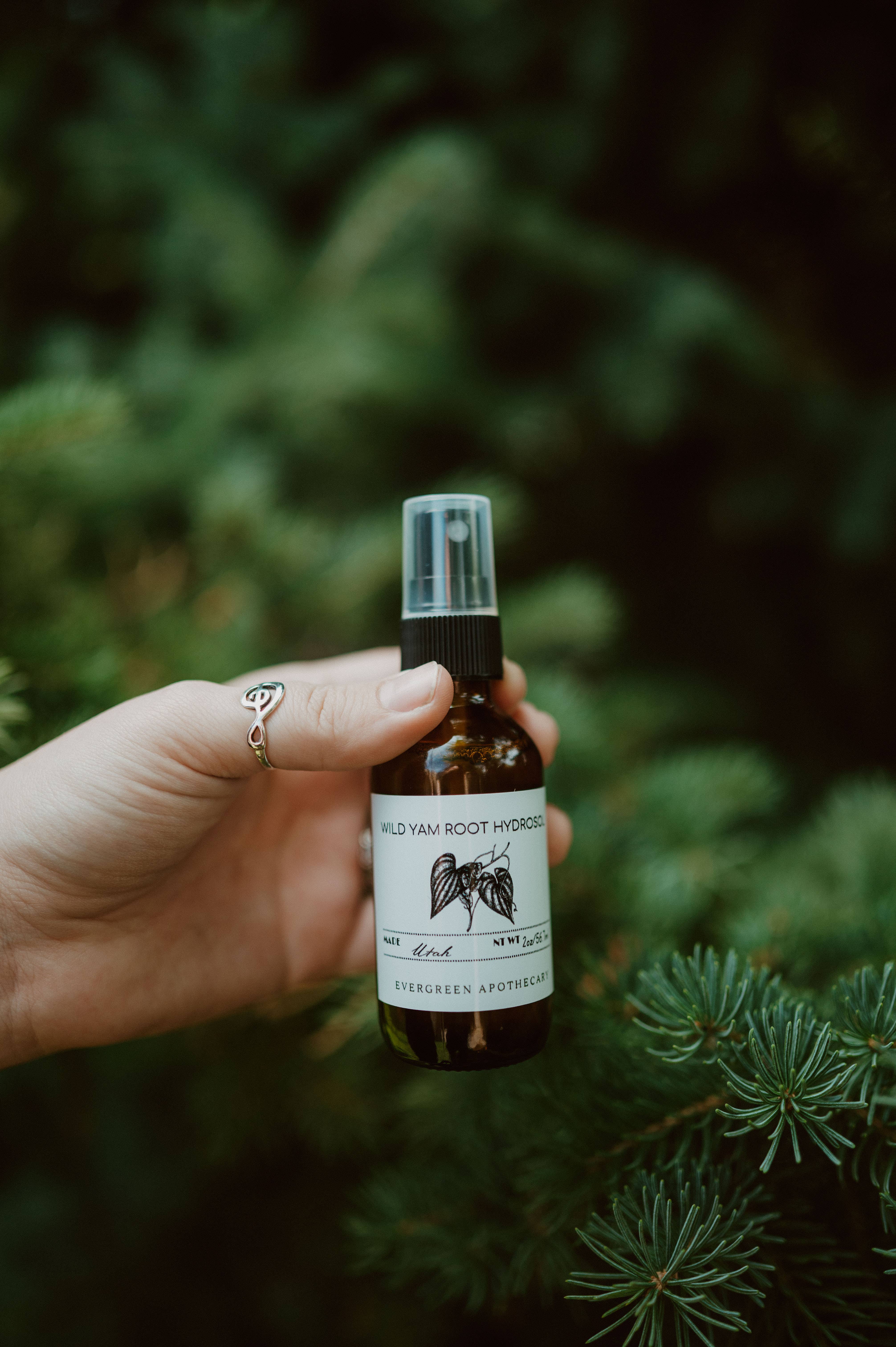 Evergreen Apothecary - Wholesale Face & Body Mist/Water - Wild Yam Hydrosol, 2oz 0