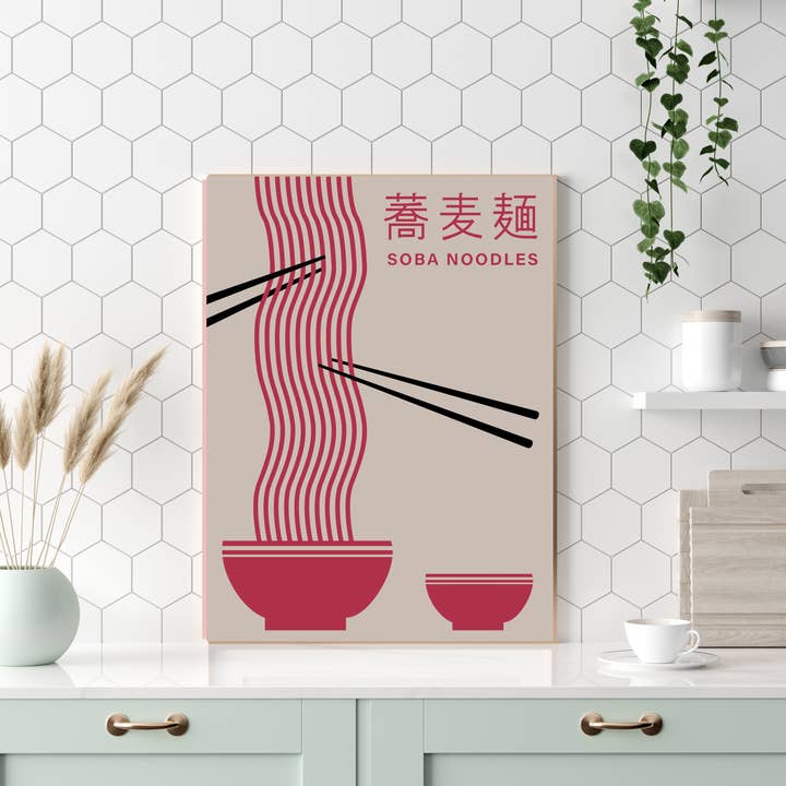 Kumo Art Prints – wholesale Art print – Japanese Noodles Art Print2