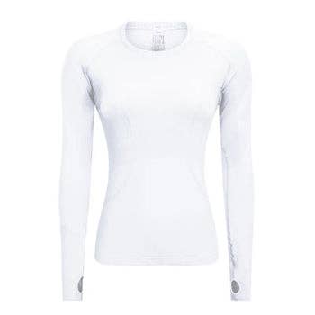 DYI Define Your Inspiration - Venta al por mayor Camiseta deportiva - Mujer - Manga larga sin costuras DYI Essential en blanco1