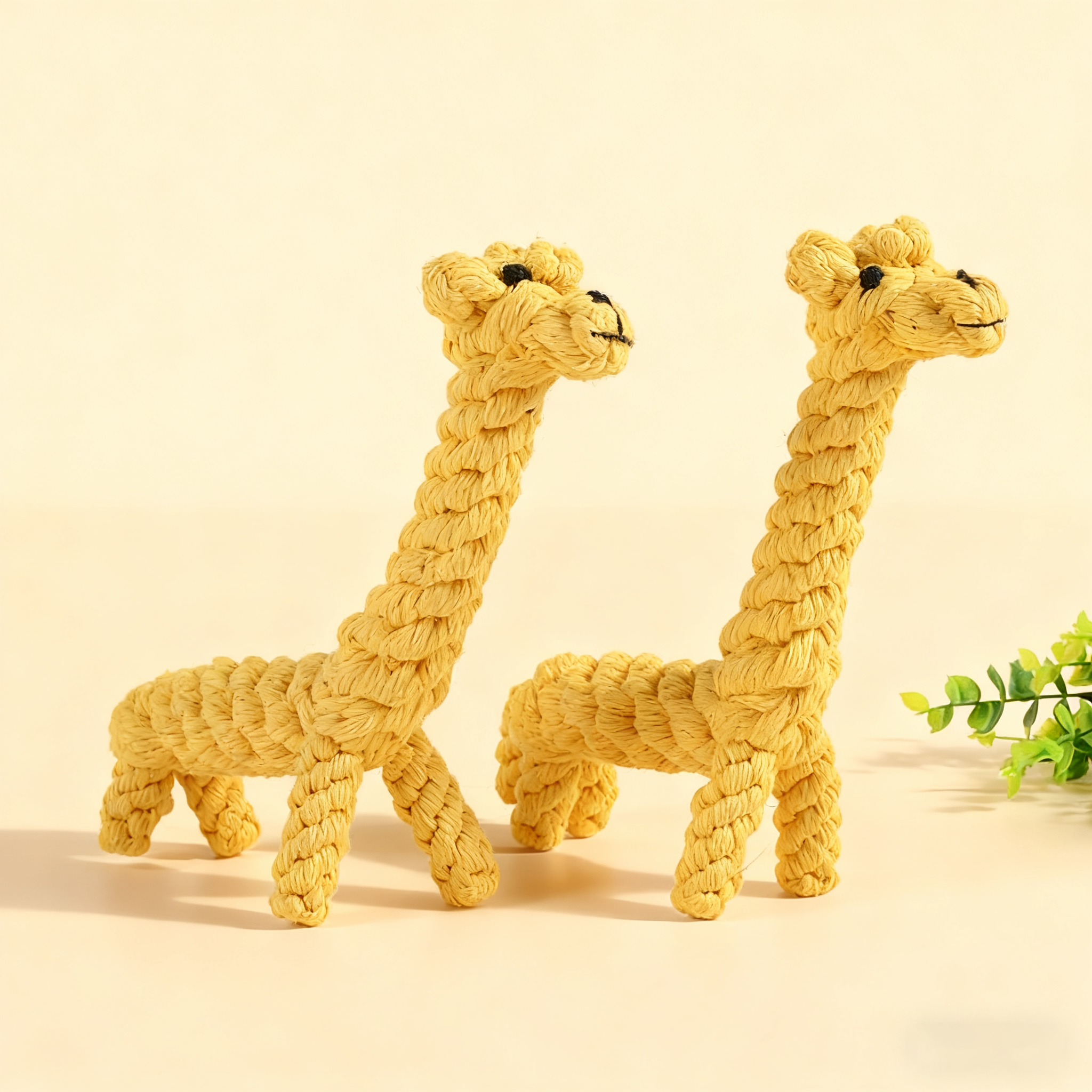 Yellow Giraffe Rope Dog Toy – Durable Chew Toy_CWMM8033 for wholesale on Faire0