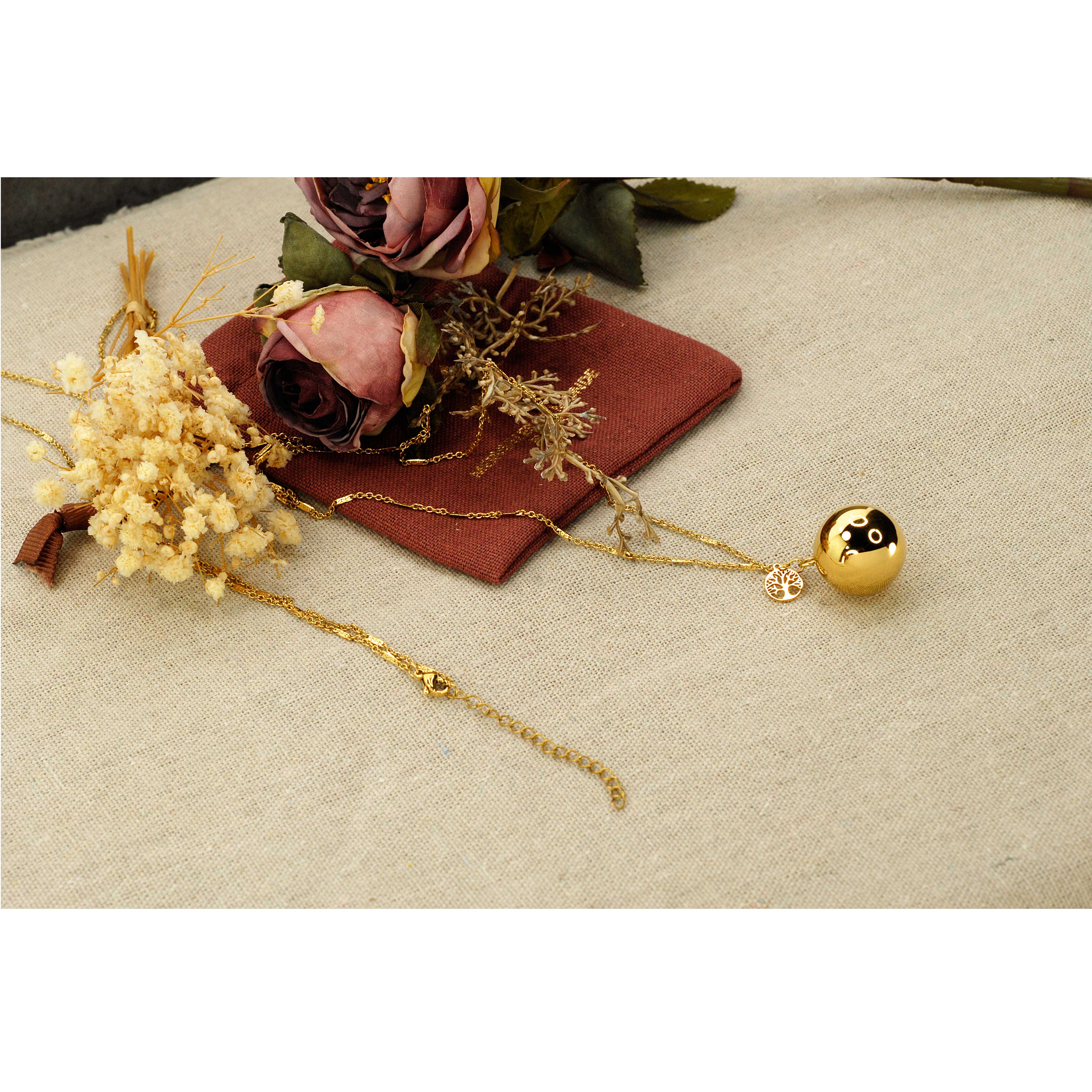 Merveilles du Monde - Vendita all'ingrosso Gioielli a scatto - Pendente gravidanza bola in acciaio inox3