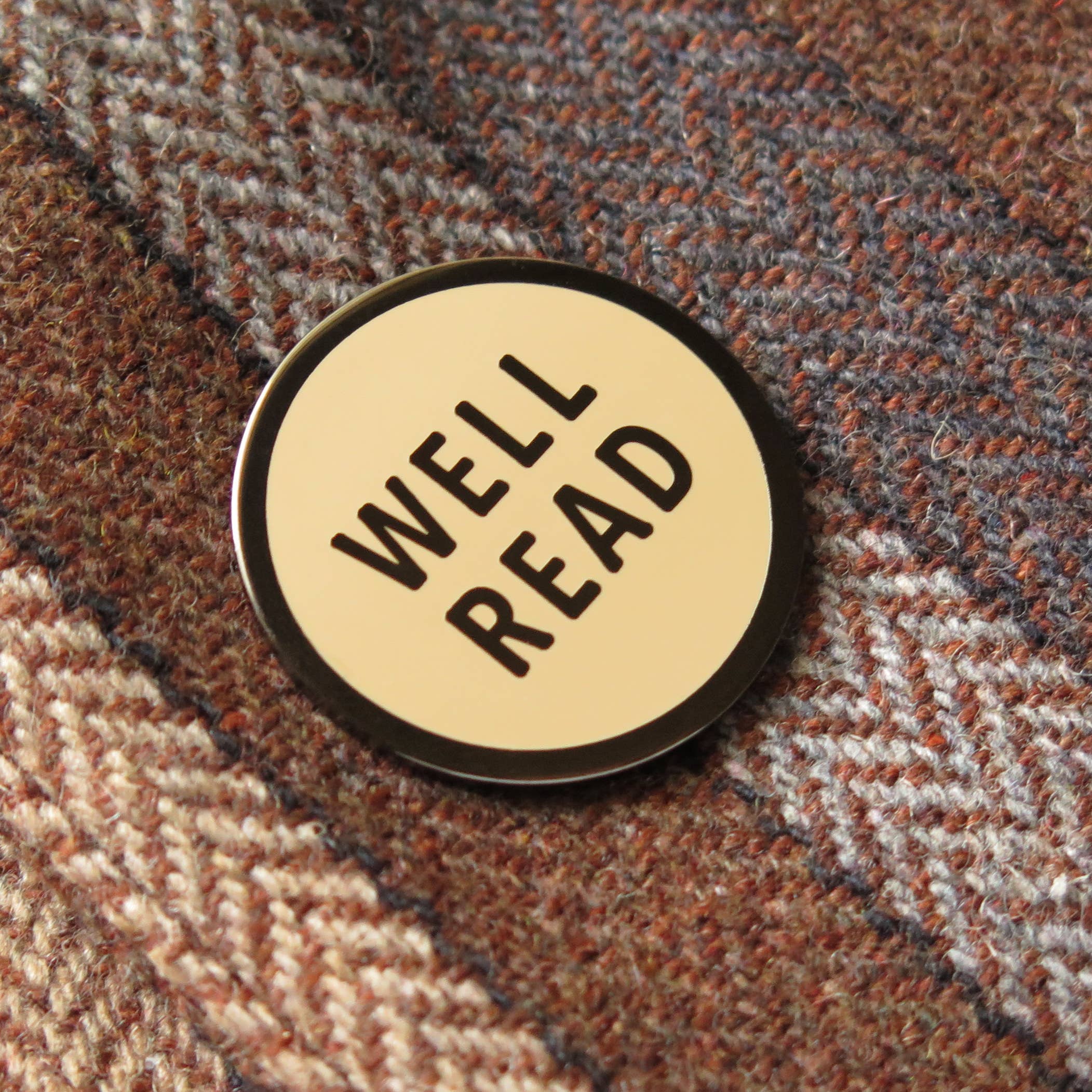 Word For Word Factory - Wholesale Lapel Pin/Button - WELL READ Pins Reading Enamel Pins Bookish Birthday Gift