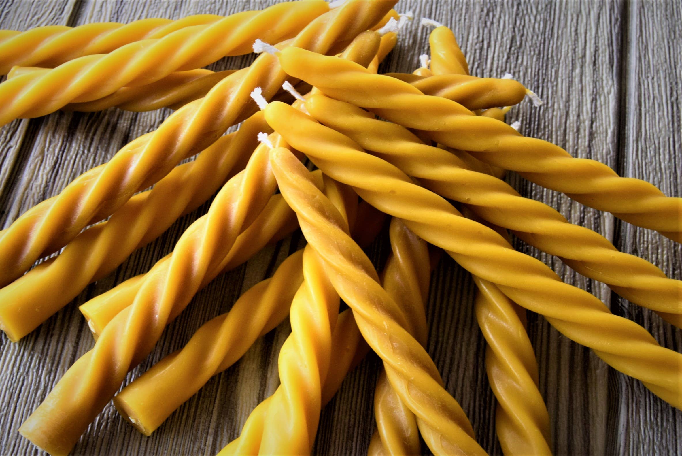 Beelight Candles - Wholesale Tapered Candle/Candlestick - Twisted Beeswax Taper Candle - Pure Beeswax and Cotton wick1