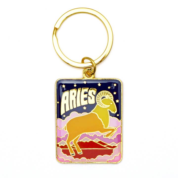 Aries Keychain for wholesale by Lucky Horse Press