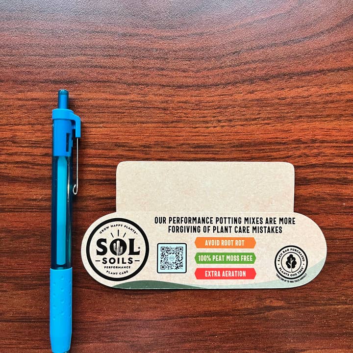 Sol Soils - Wholesale Planting/Potting Soil - 2-Sided PoP Shelf Talker: Soils and Sol Biotics Additives4