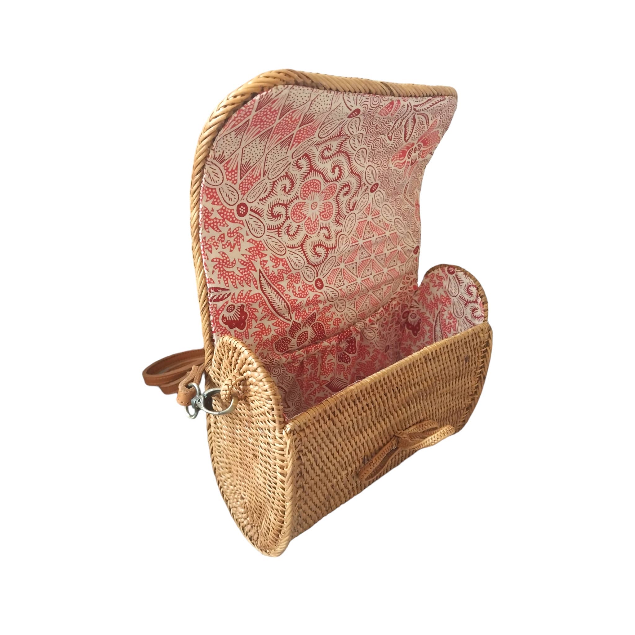 The Artisan and Company - Vente Sac à bandoulière – femme - Sac bandoulière en rattan avec poignée supérieure1