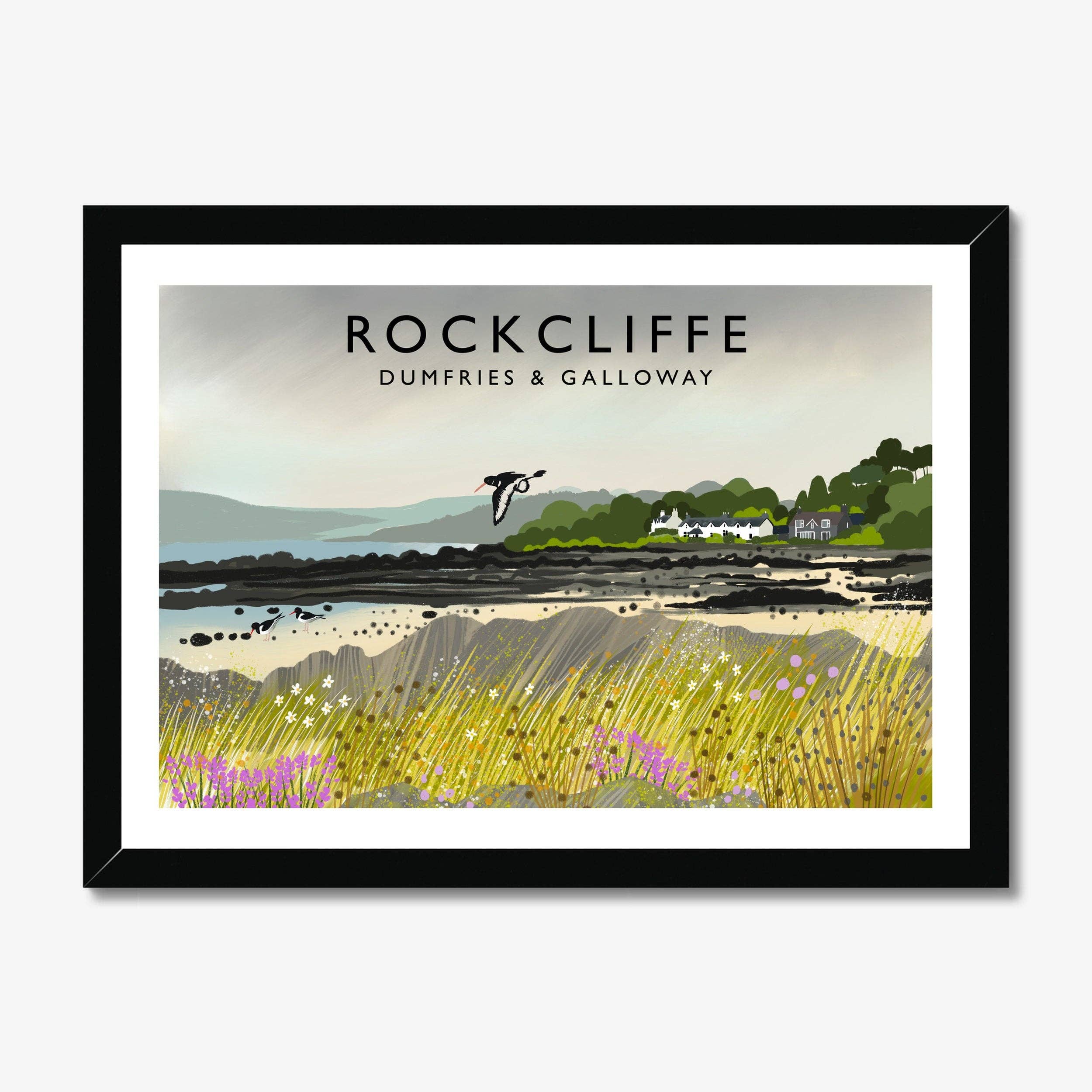 Galloway Arts - Wholesale Art Print - Rockcliffe, Solway Firth, Scottish Travel Poster, Scottish Landscape, Wall Art, Quality Giclee Art Print signed by the Artist1