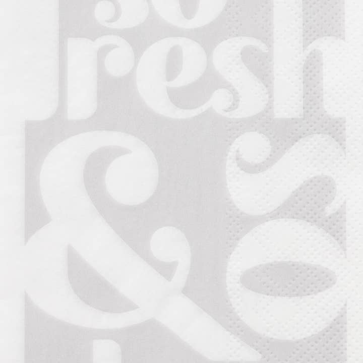 Serviette d'invité en papier, 16 unités, So Fresh So Clean Purple pour la vente par Boston International