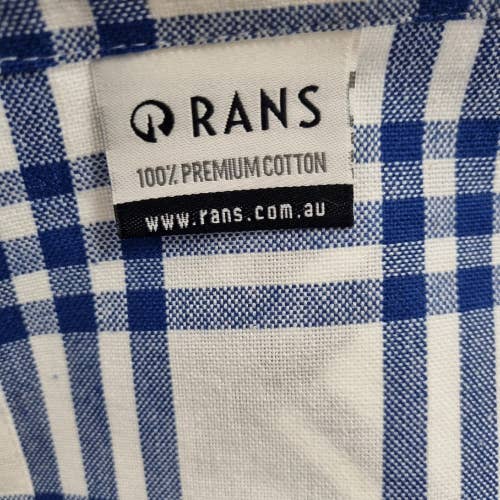 Rans - Wholesale Tea towel - RANS Milan Tea Towels Check & Stripe Designs|Cobalt Blue4