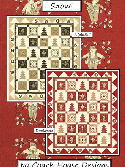 Snö! Quilt mönster för wholesale av Coach House Designs