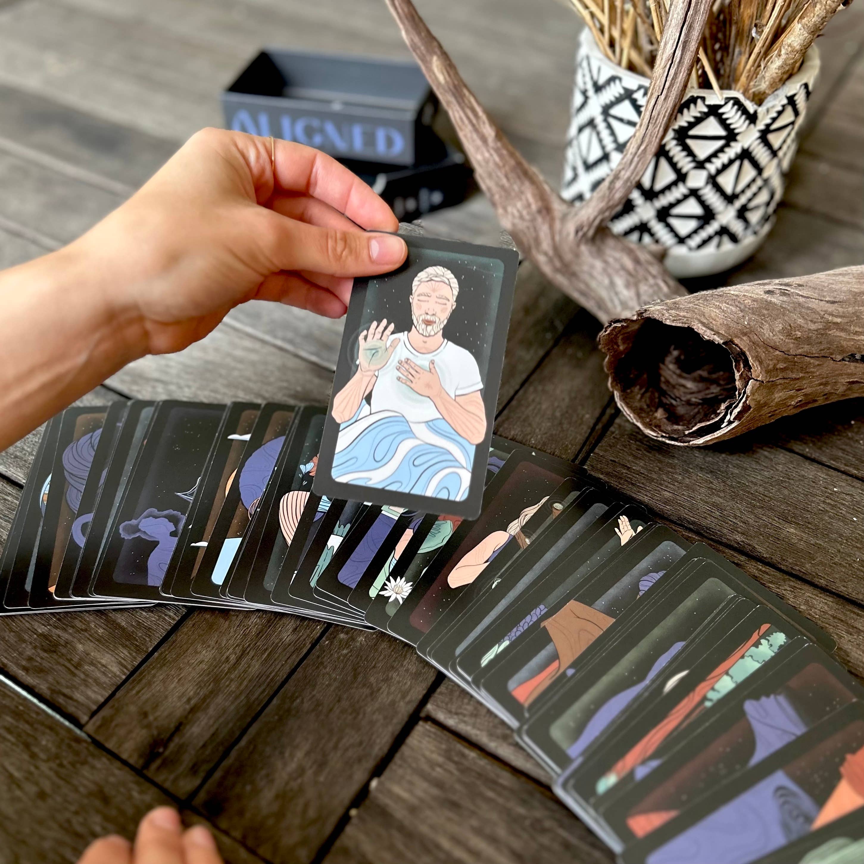 PresentCard™ - Wholesale Tarot Cards - Truly Aligned Meditation Cards | 60 Meditations5