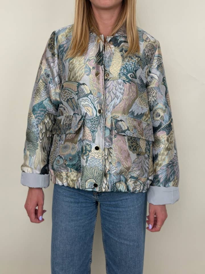 KZELL PARIS - Wholesale Jacket - Women's - METALLIC JACQUARD PATTERN JACKET5