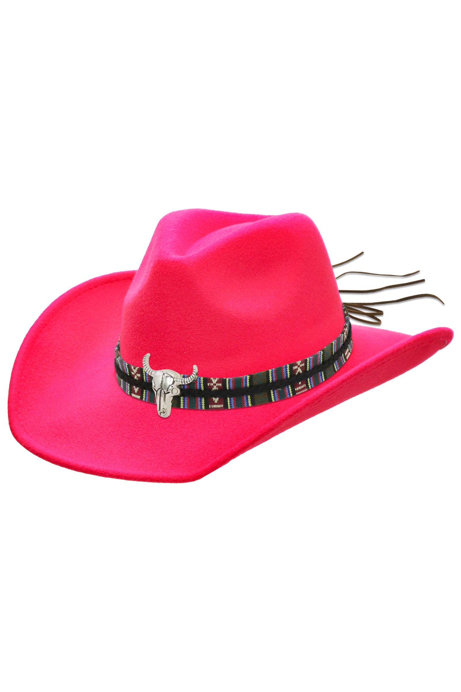 Cap Zone – Chapéu de cowboy - Unissexo por atacado – Chapéu de Feltro Cowboy Cap Zone Tycoon com Aba Relaxada e Fivela Tribal Navajo11