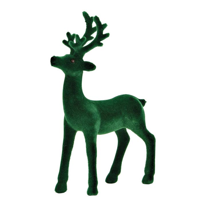 Cervo in plastica verde (L/A/P) 12x19x4cm per la vendita all'ingrosso da parte di Wurm