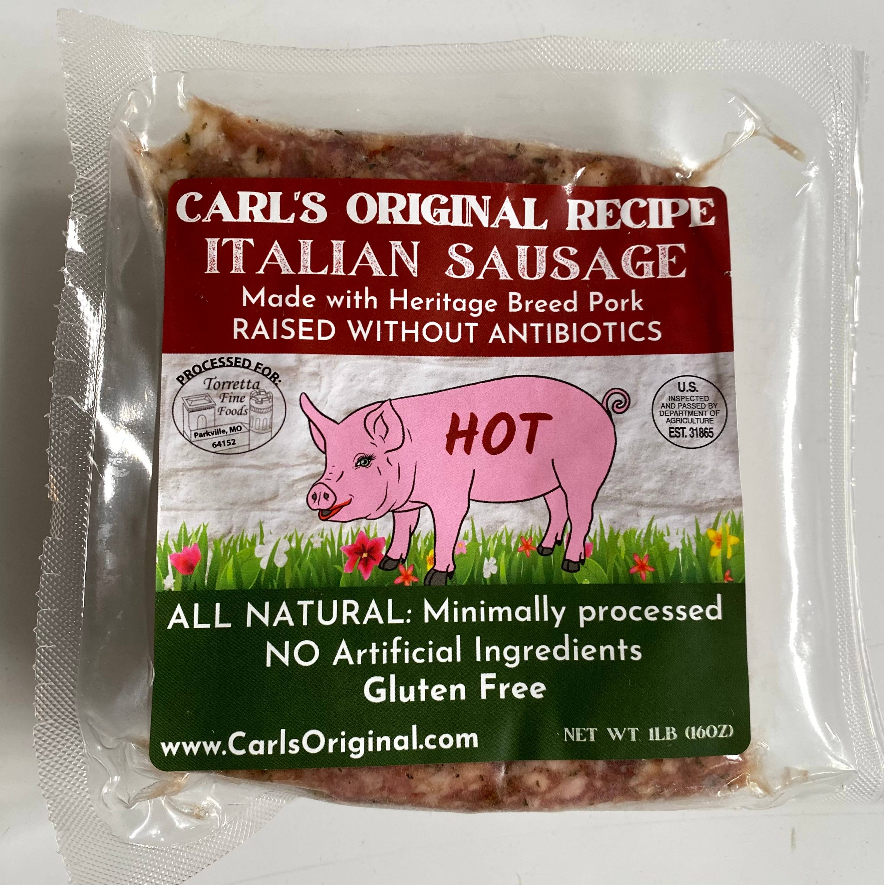 Carl's Original Recipe Italian Sausage – wholesale Korv – Carls ursprungliga recept - Bulk het italiensk korv0