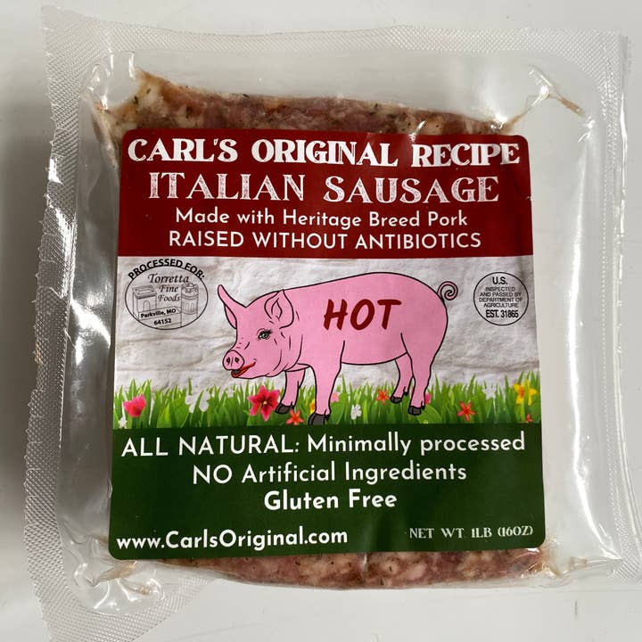 Carl's Original Recipe Italian Sausage – wholesale Korv – Carls ursprungliga recept - Bulk het italiensk korv