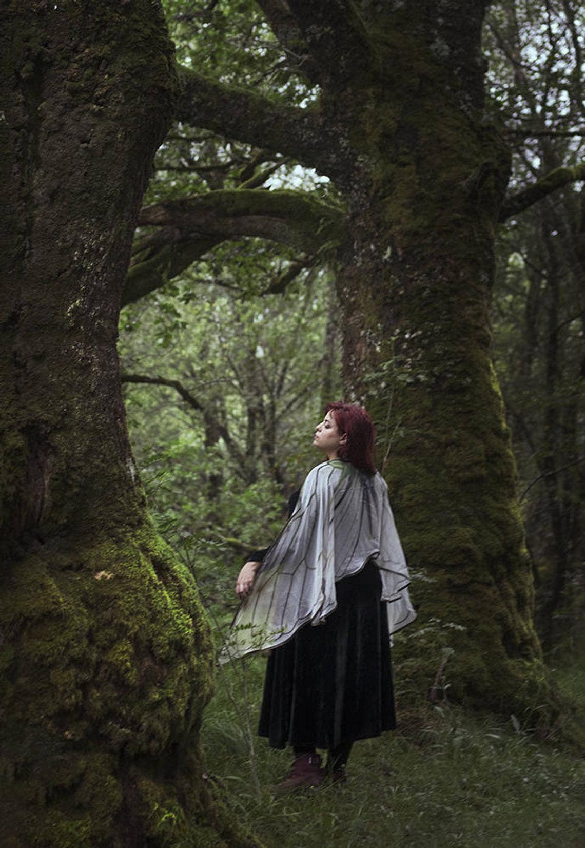 Costurero Real – wholesale Dräkt – Dam – Fairy Wings Cicada cape i grönt och vitt - Dark Crystal-kostym2