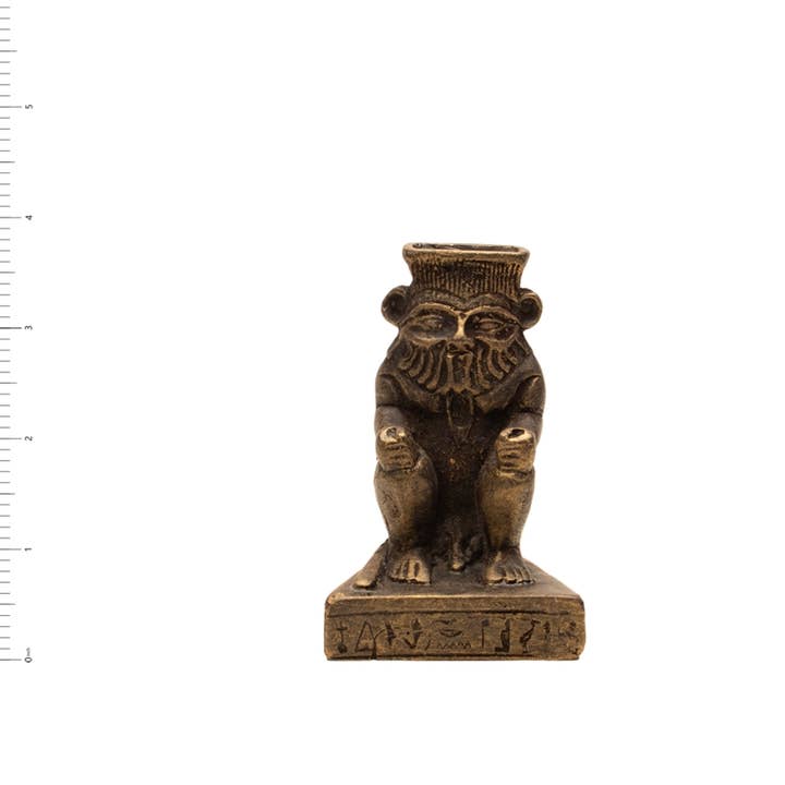 Discoveries, Inc. - Wholesale Decorative Figurine - Bes Statue Bronze - Egyptian God - 3.5"