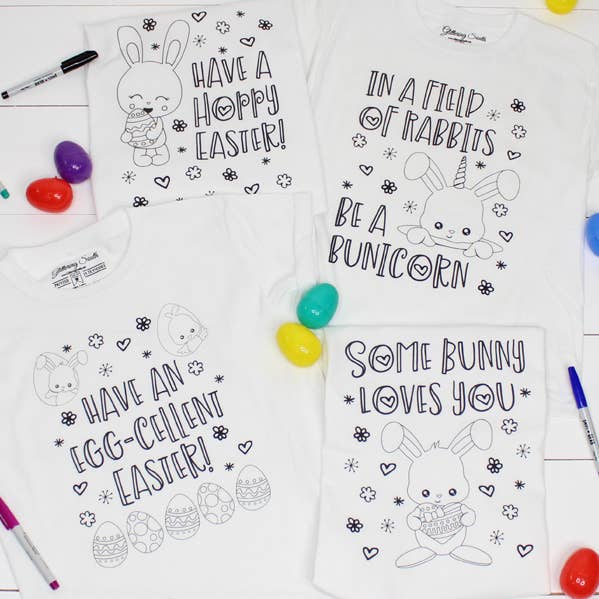 Color Me Children Easter Graphic Tees for wholesale by Glittering South