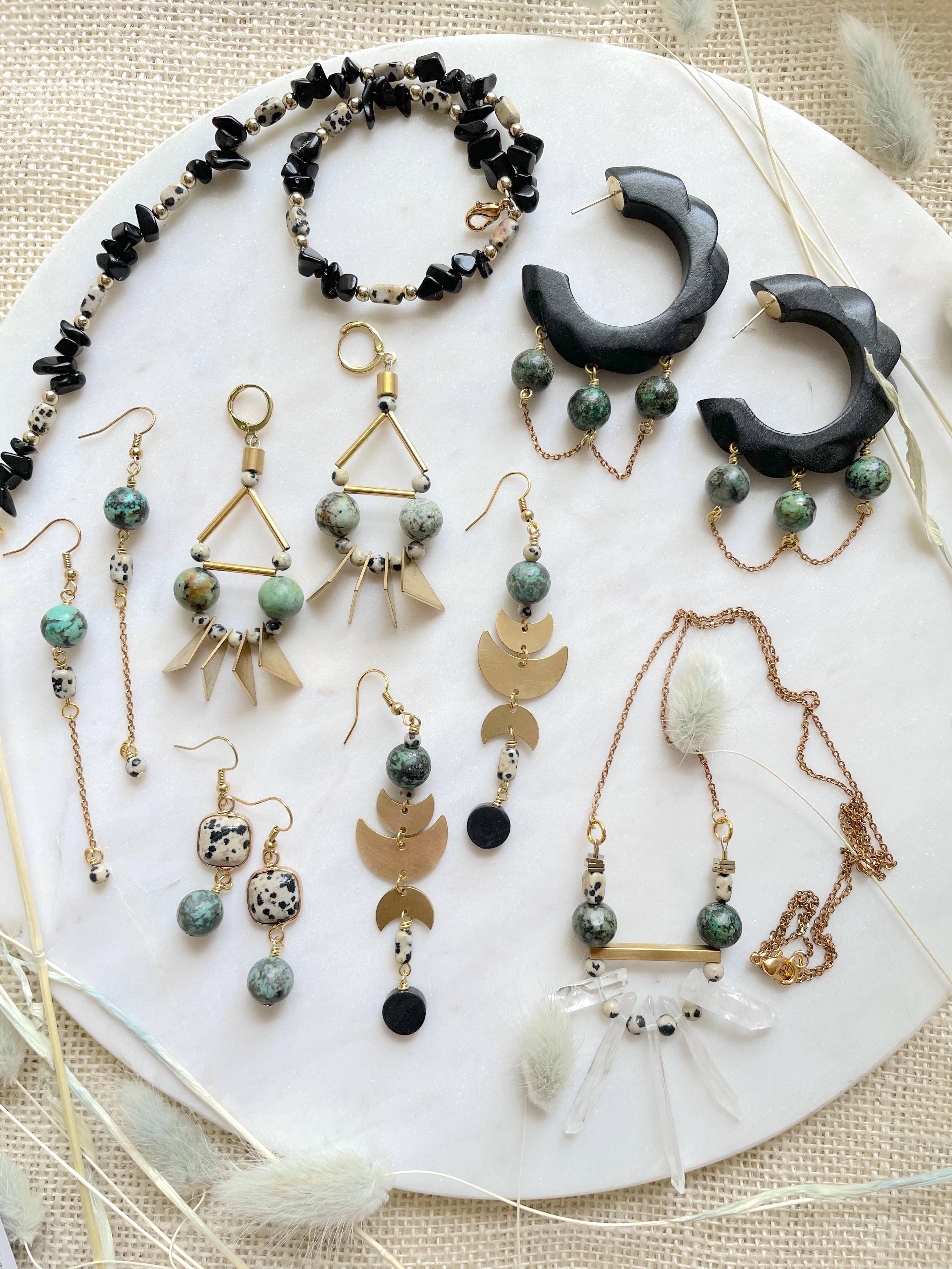 XTRA by Stacey - Wholesale Dangle Earrings - The Sasha Earring - African Turquoise7