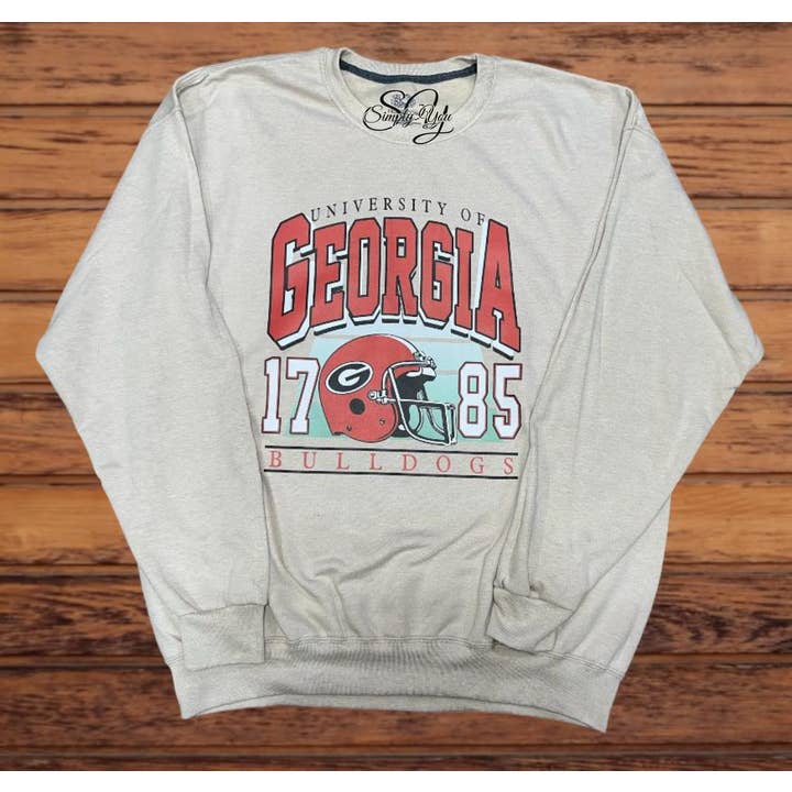 Simply You Customs - Wholesale Graphic Sweatshirt - Women's - Vintage University Of Georgia 1785 Sweatshirt