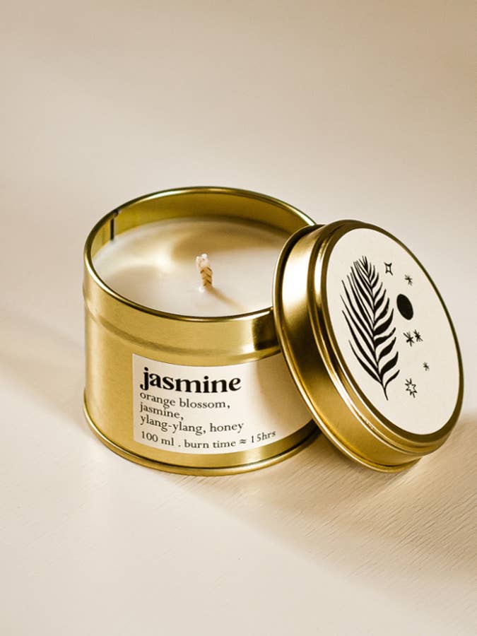 Jasmine small scented candle, 100 ml for wholesale by LIMA Cosmetics