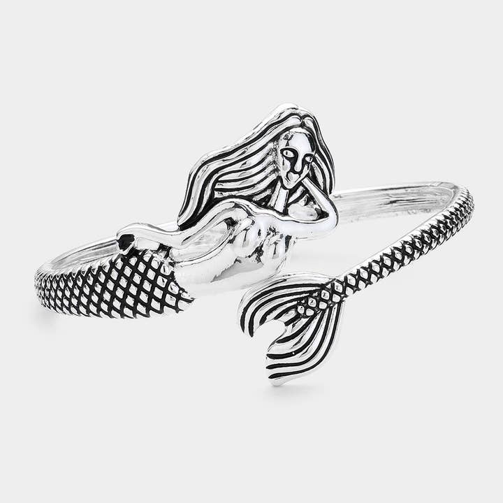 Antique Metal Mermaid Hinged Bracelet
for wholesale by Sensibling Corp.