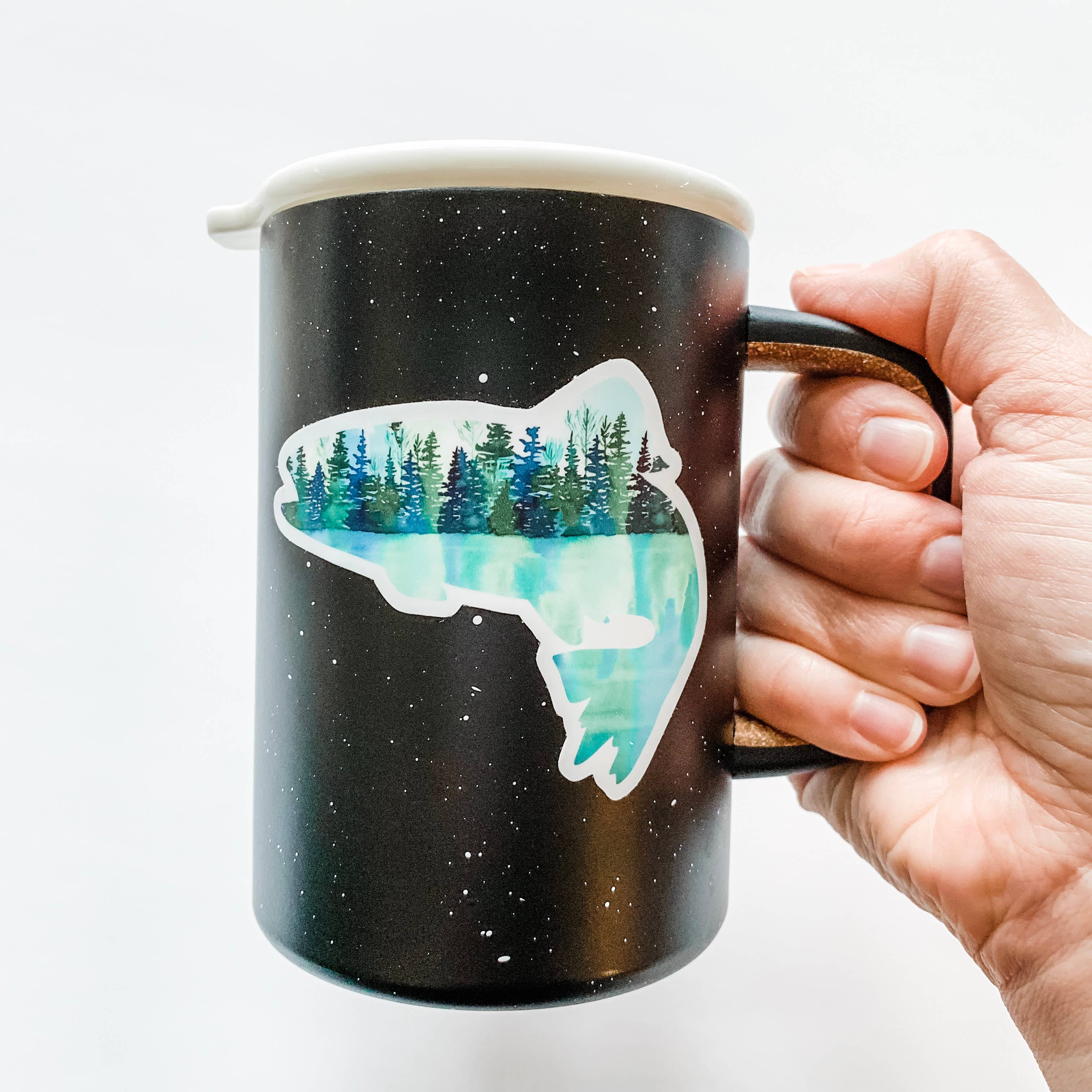 Wildflower Paper Company - Wholesale Sticker - Reflection Trout Fish Sticker3