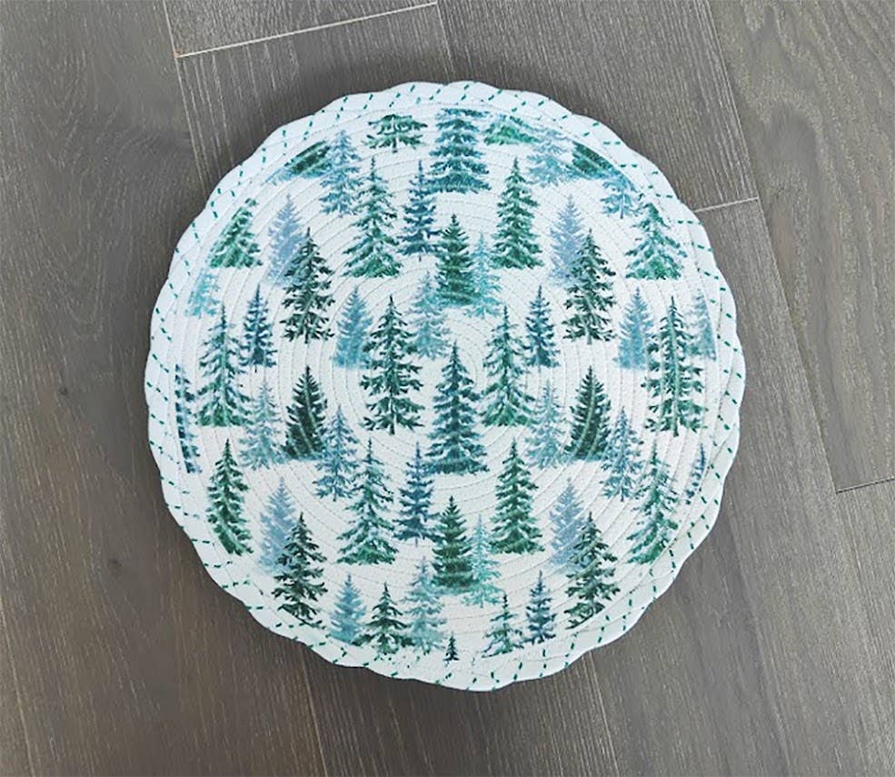 Fennco Styles - Wholesale Placemat - Christmas Design Woven 15" Placemat4