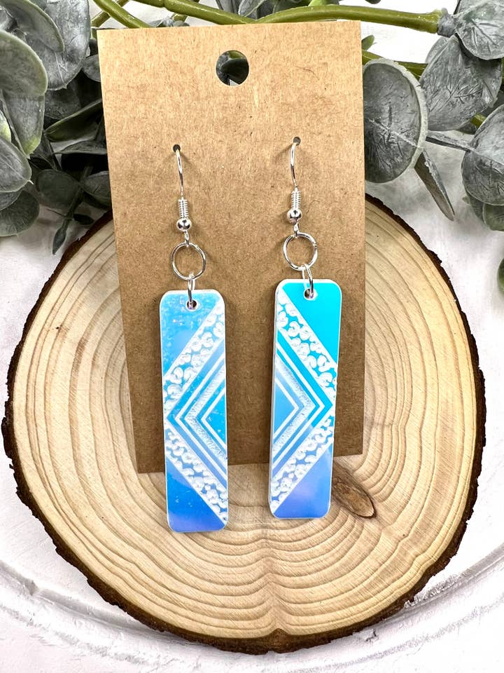 Leopard Color Shift Bar Earrings for wholesale by Lindsey Lane Wholesale