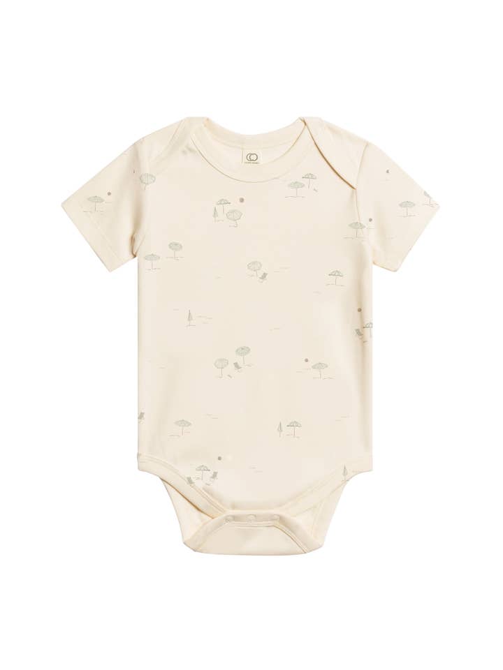 Colored Organics - Wholesale Bodysuit (Non-Footed) - Baby - Organic Baby Afton Bodysuit - Umbrella / Oat