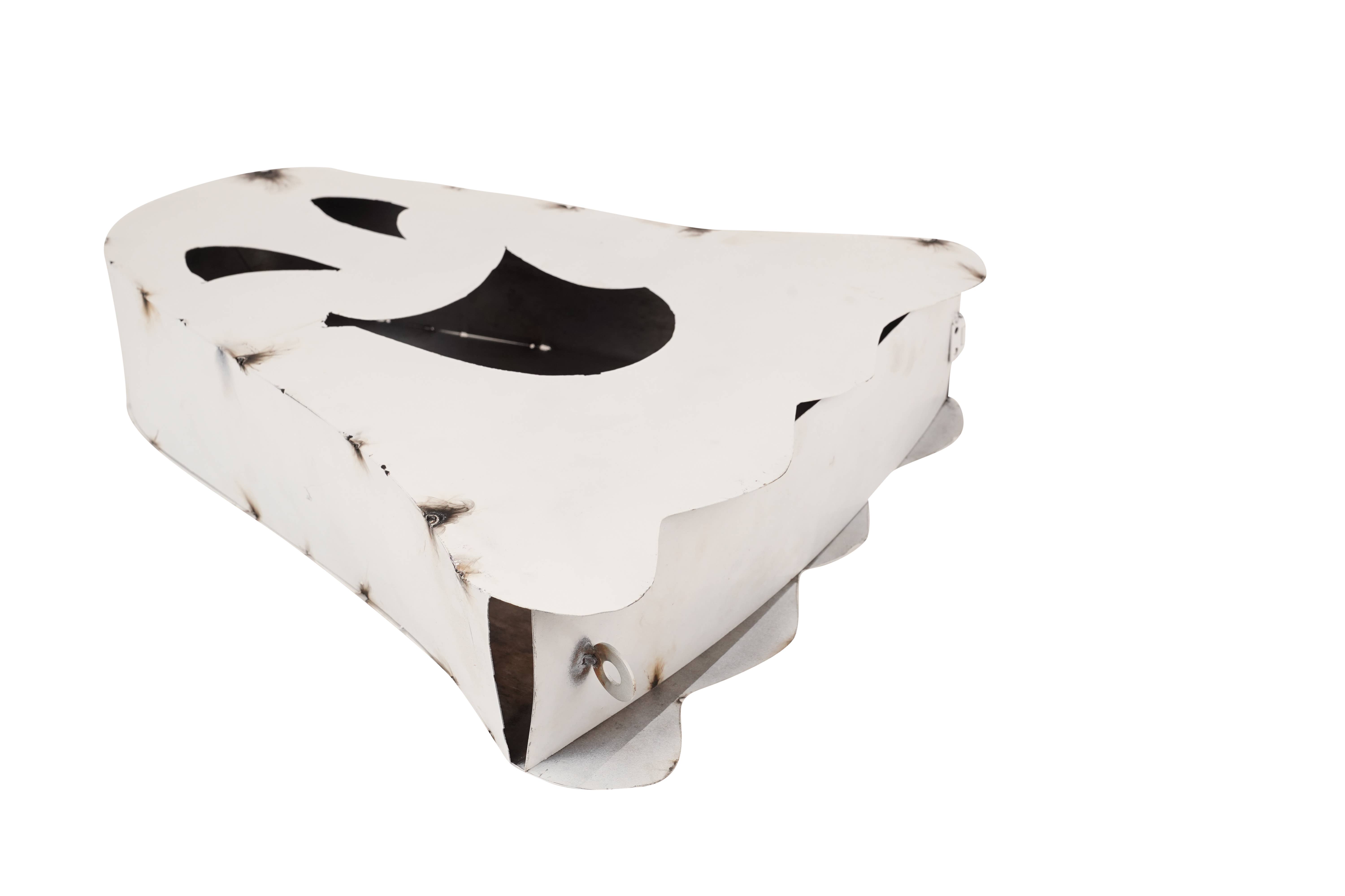 My Amigos Imports - Wholesale Outdoor Ornament/Decor - Halloween White Ghosts-Set 3-Metal-Garden-Nesting-White-$646