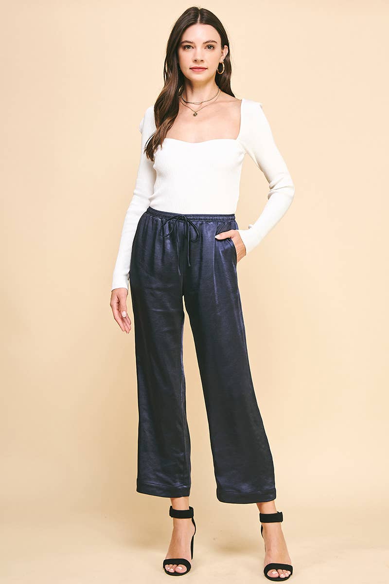 PINCH - Wholesale Pants - Women's - SATIN STRAIGHT PANTS - 5370B5