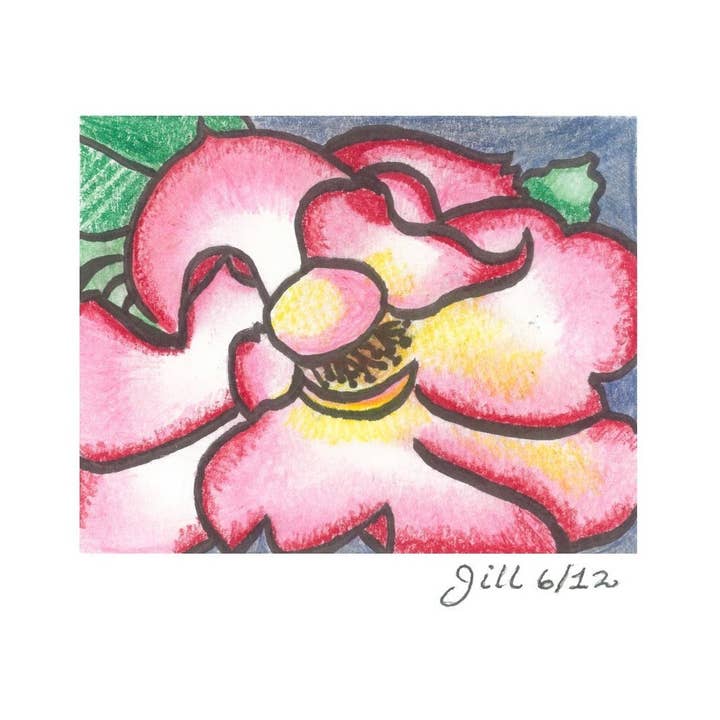 Card #3 Open Rose for wholesale by One Woman's Art by Jill