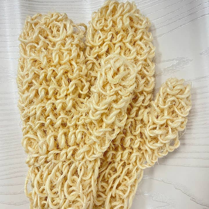 MadebyOmo - Wholesale Exfoliating Gloves/Mitts - Pair of Natural Exfoliating Gloves l Exfoliating Gloves l Zero Waste Gloves l Gloves for Exfoliating4